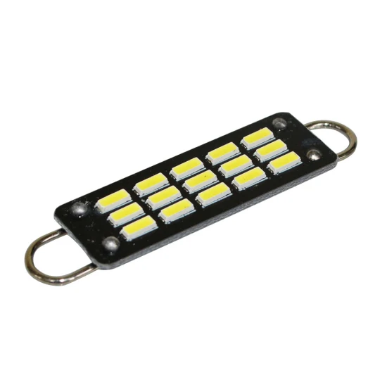 Guirlande LED 12V 44mm type T avec boucle pour intérieur de voiture